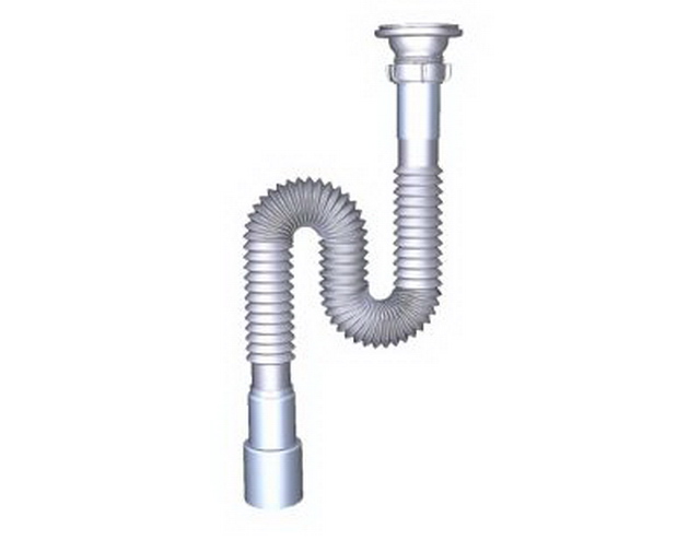 Гофросифон 1 1/4"х40 удлиненный с нержавеющей решеткой *65