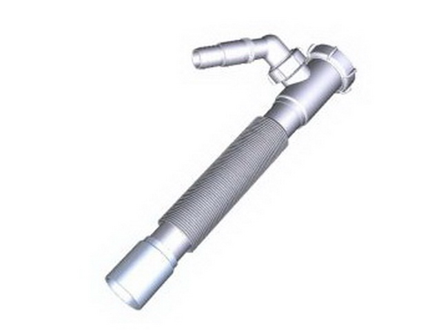 Труба гибкая 1 1/2&quotх40 с отводом стиральной машины   Т105 *90