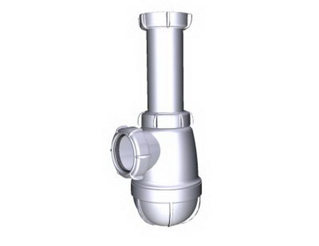 Сифон большой без выпуска  1 1/2" х 40  В0120   *60