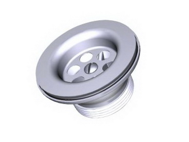 Выпуск 1 1/2&quot с нержавеющей сеткой белый,  NV112-65-MR  *65