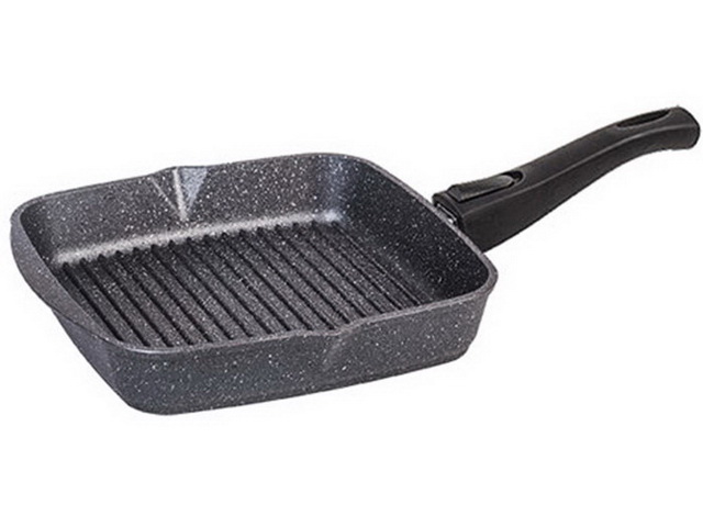 Сковорода-гриль ГРАНИТ квадратная Антипригарное Покрытие со съемной ручкой  064701