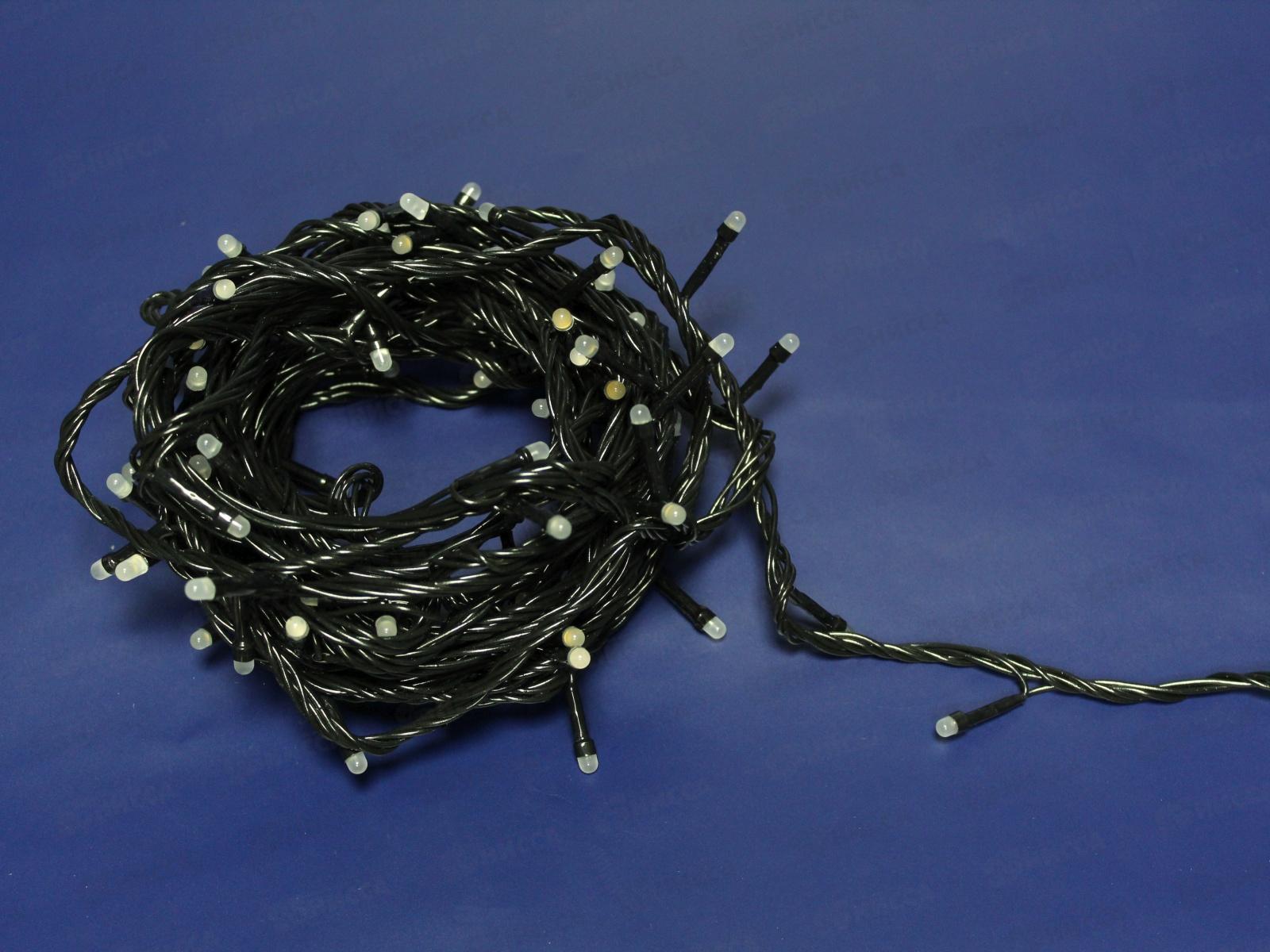 Гирлянда 9м,&quotКапля ледяная&quot,100 диодов, разноцветные, черный провод, AL-8608 *100