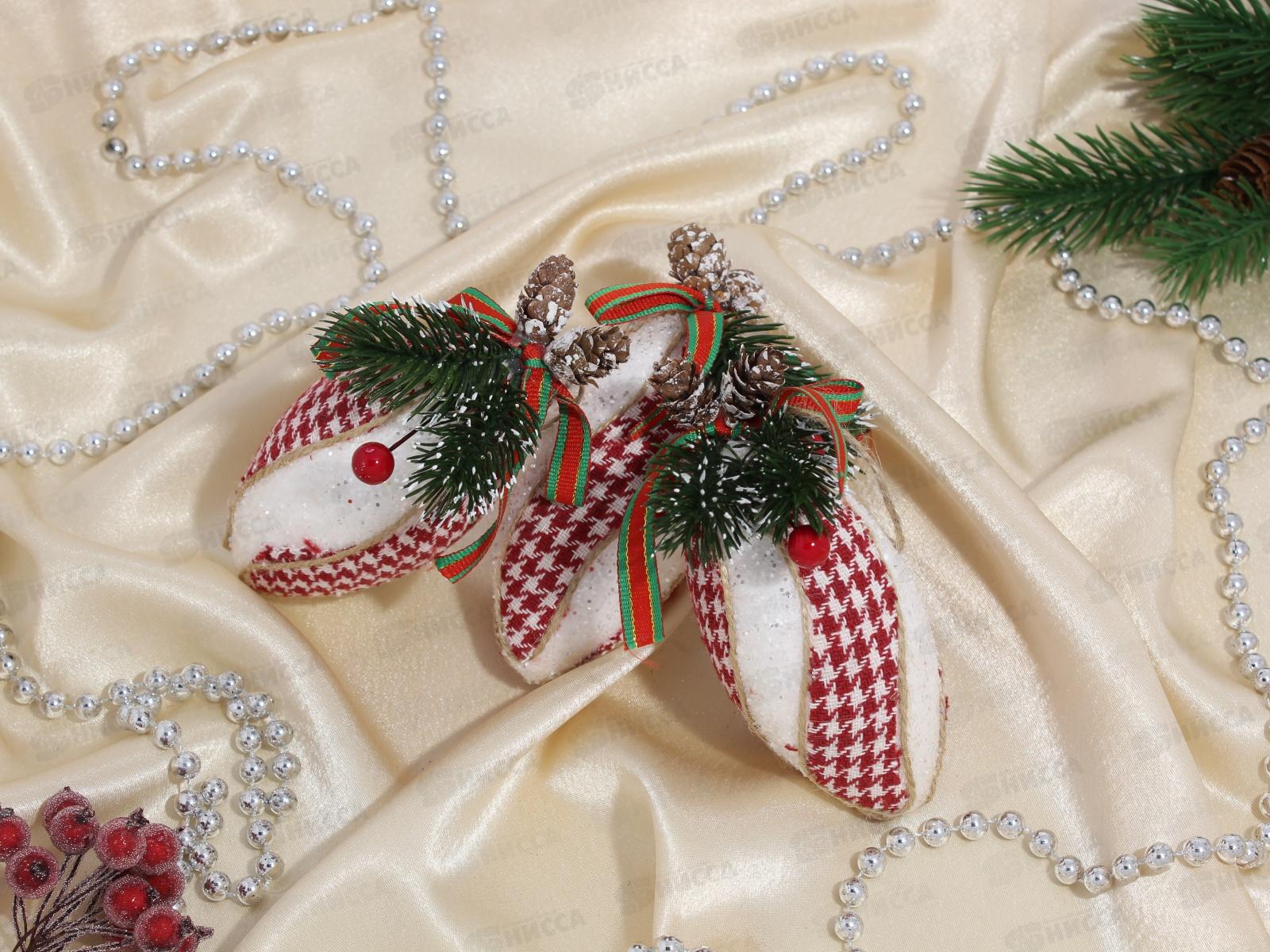 Набор елочных шаров 10см, 3 шт AL-2693 *120