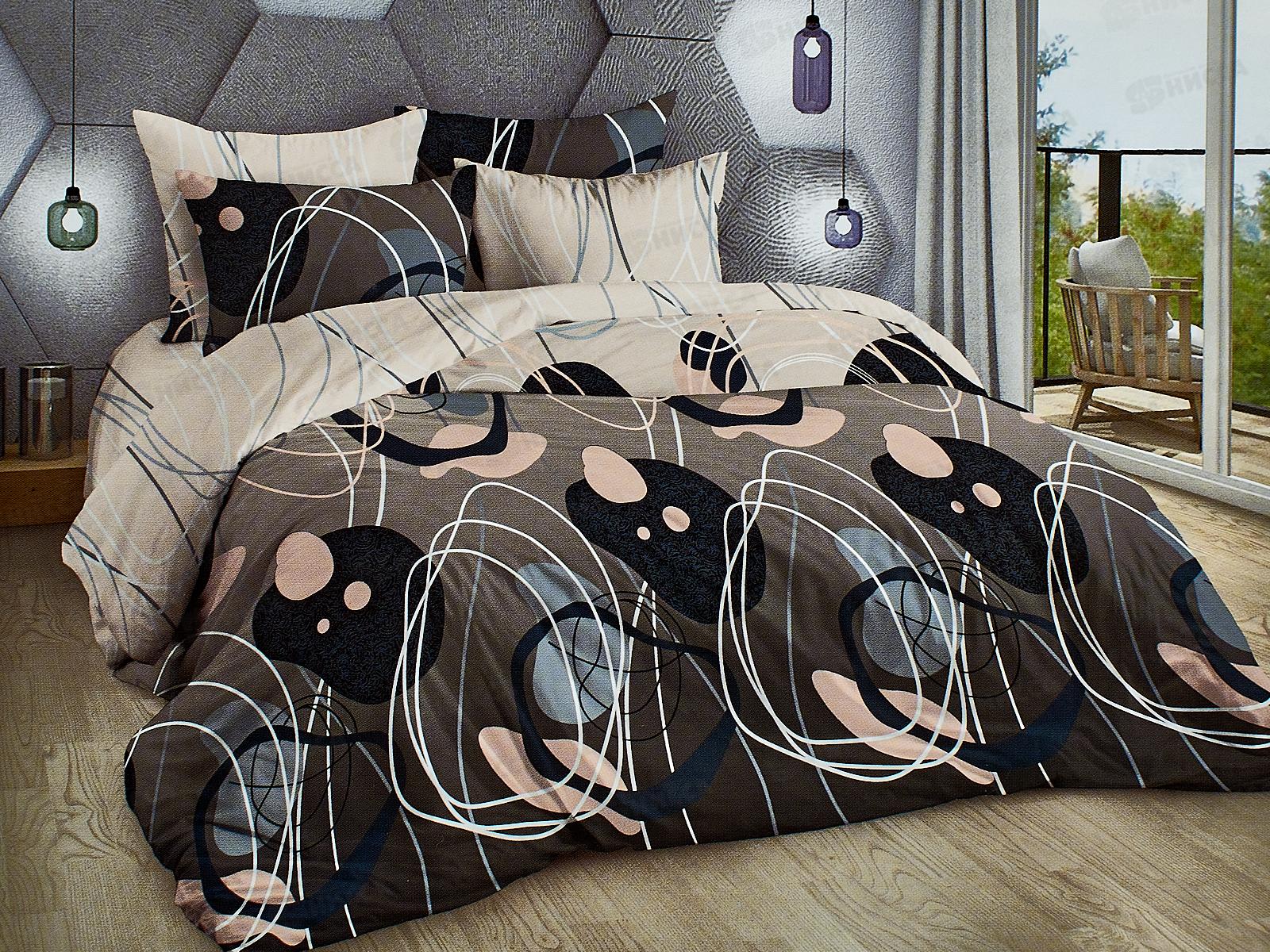 Комплект постельного белья 2 спальное 215*175 бязь набивная, плотность 125 Япония