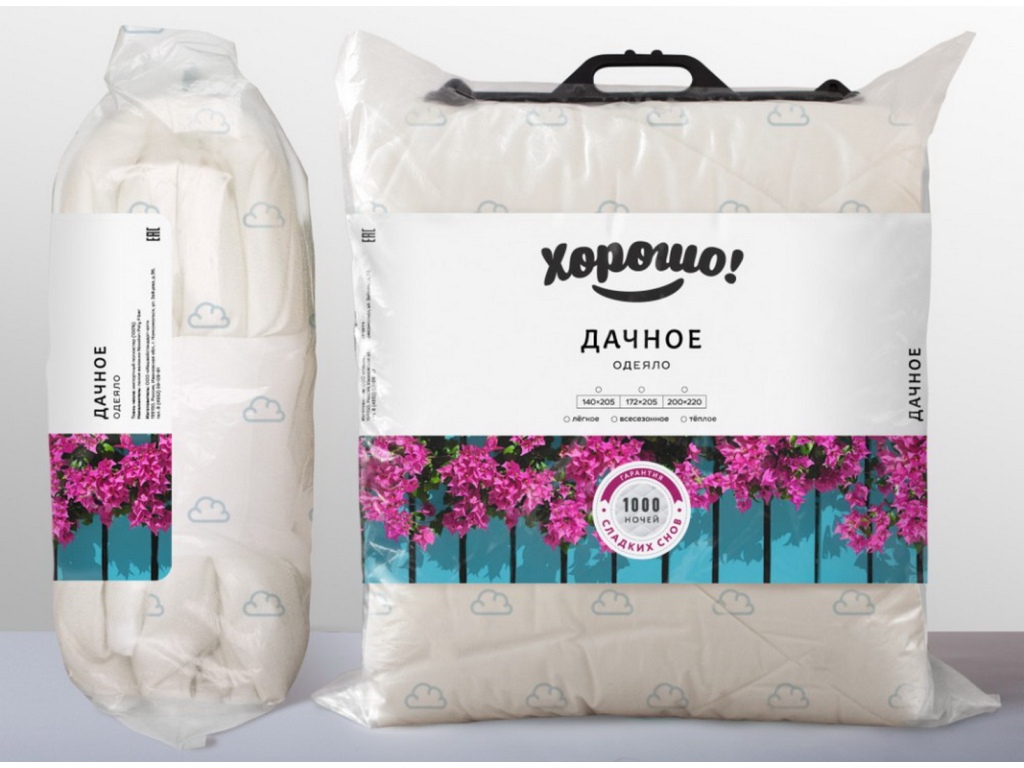 Одеяло Дачное 200*220 Теплое 100% полиэстан ОДЧ-22т18