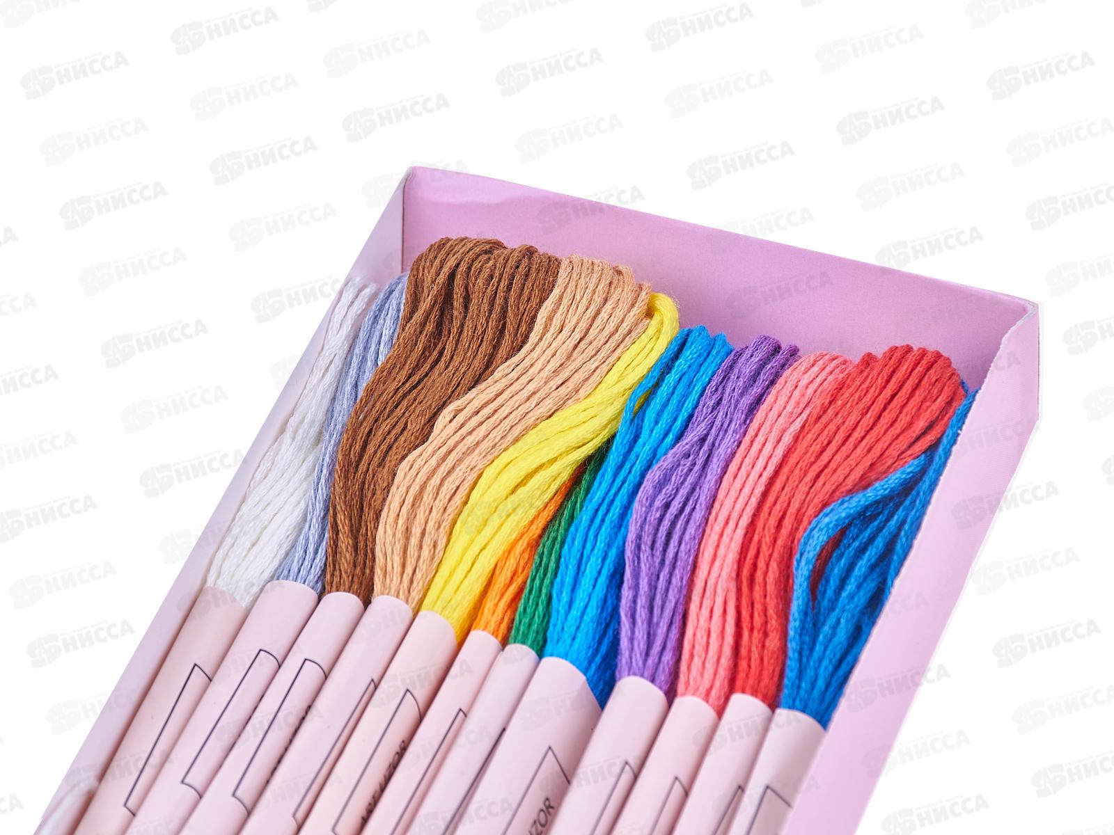 Нитки мулине упаковка 12шт №2 АртУзор 1595287