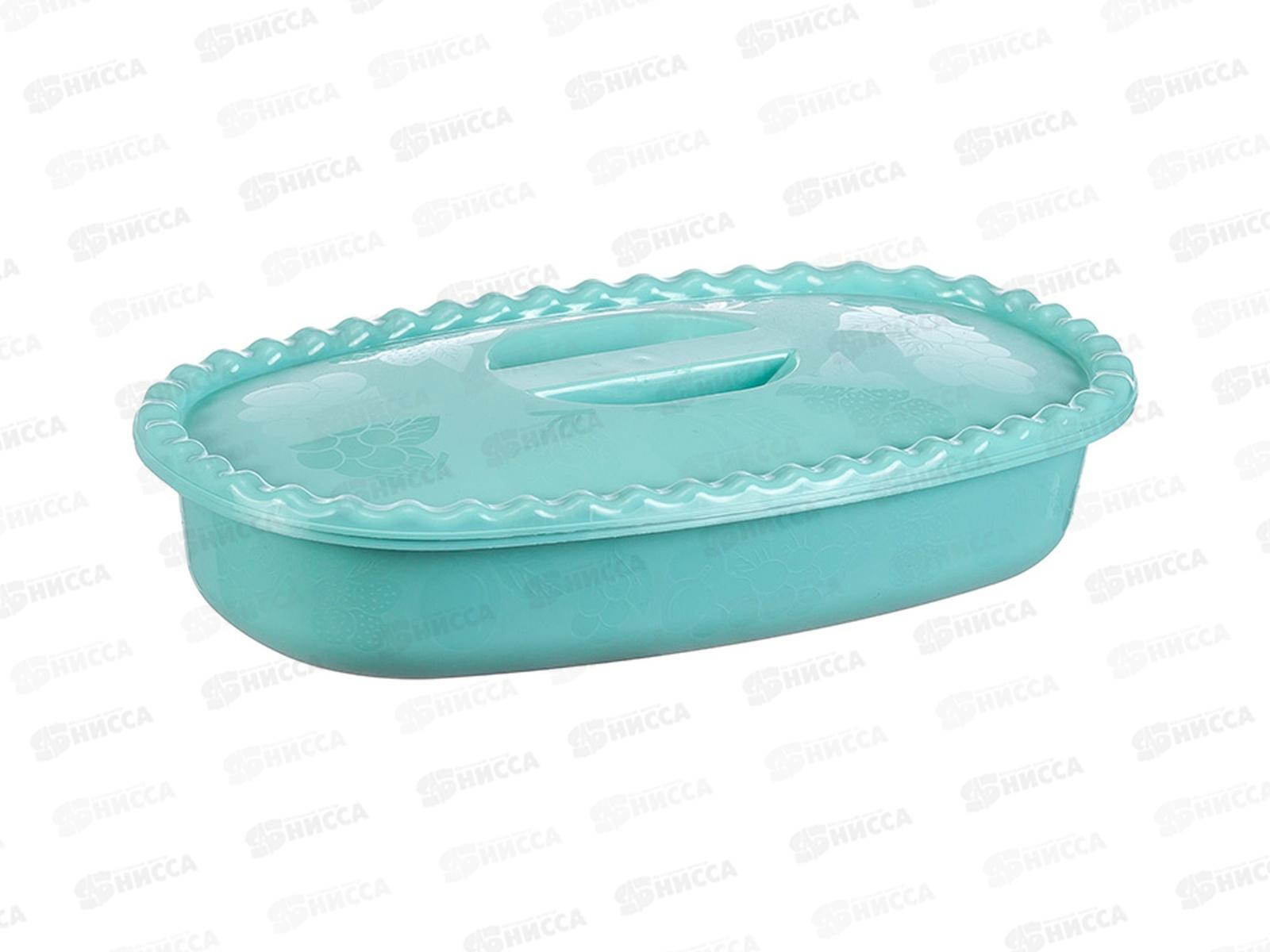 Миска 1,5л с крышкой Судок Аквамарин М1322 *35