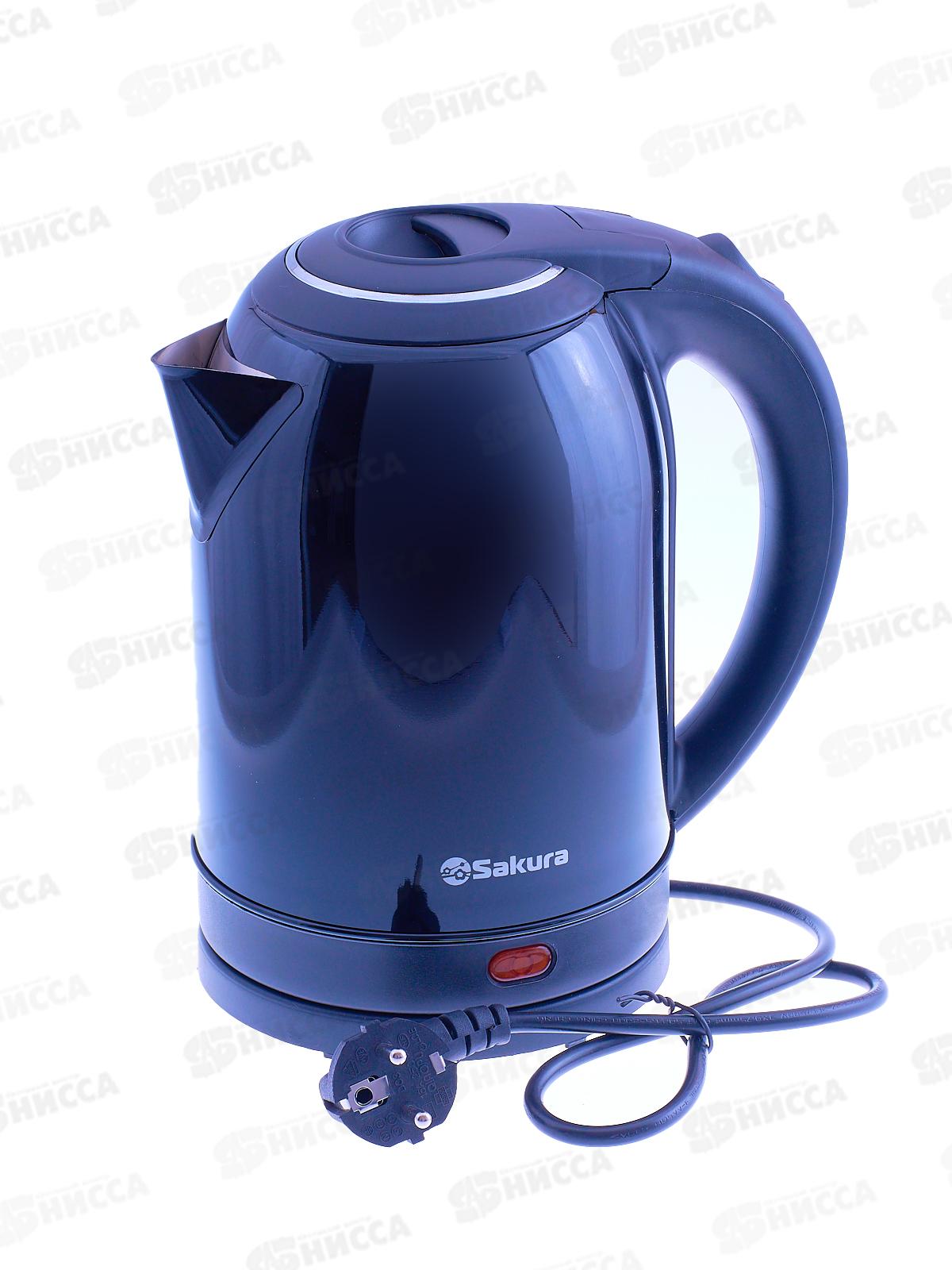 Чайник электрический SA-2121BK (2,0) черный диск