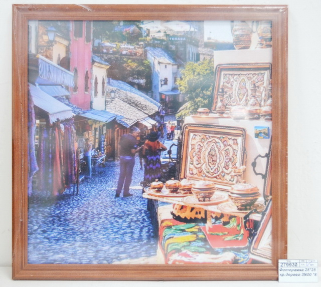 Фоторамка 25*25 красное дерево 3N00 *8