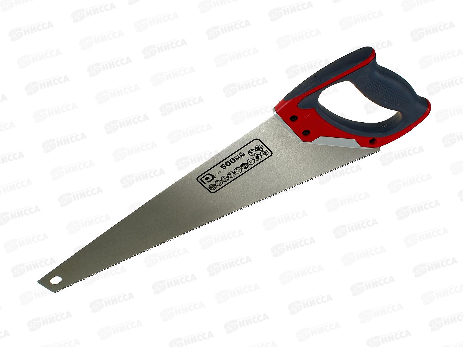 Ножовка по дереву 500мм, 11 зубьев на дюйм, двухкомпонентная ручка, универсальный профиль, 3D, 2601043