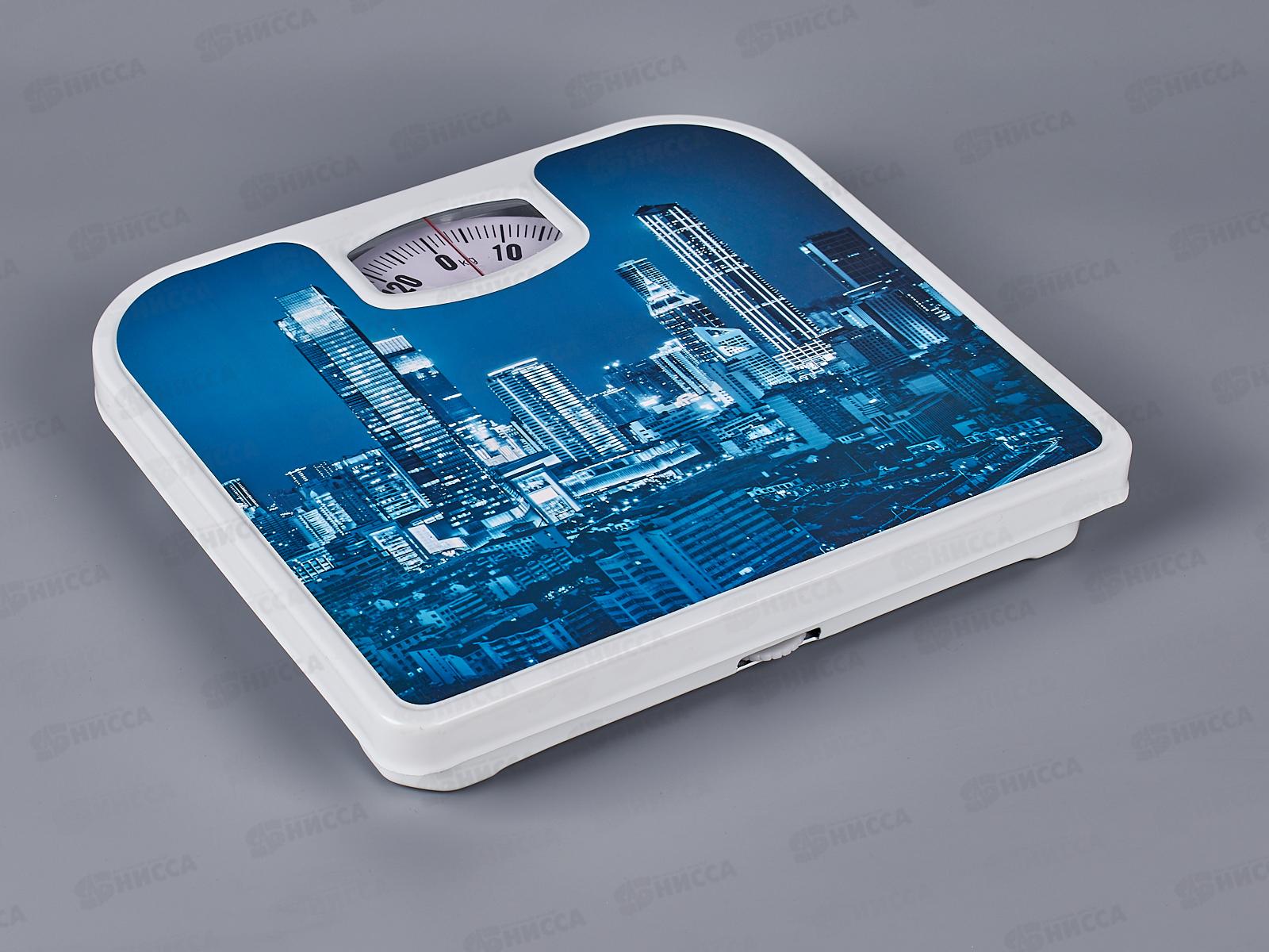 Весы напольные SA-5000-8 130кг механические  Ночной город