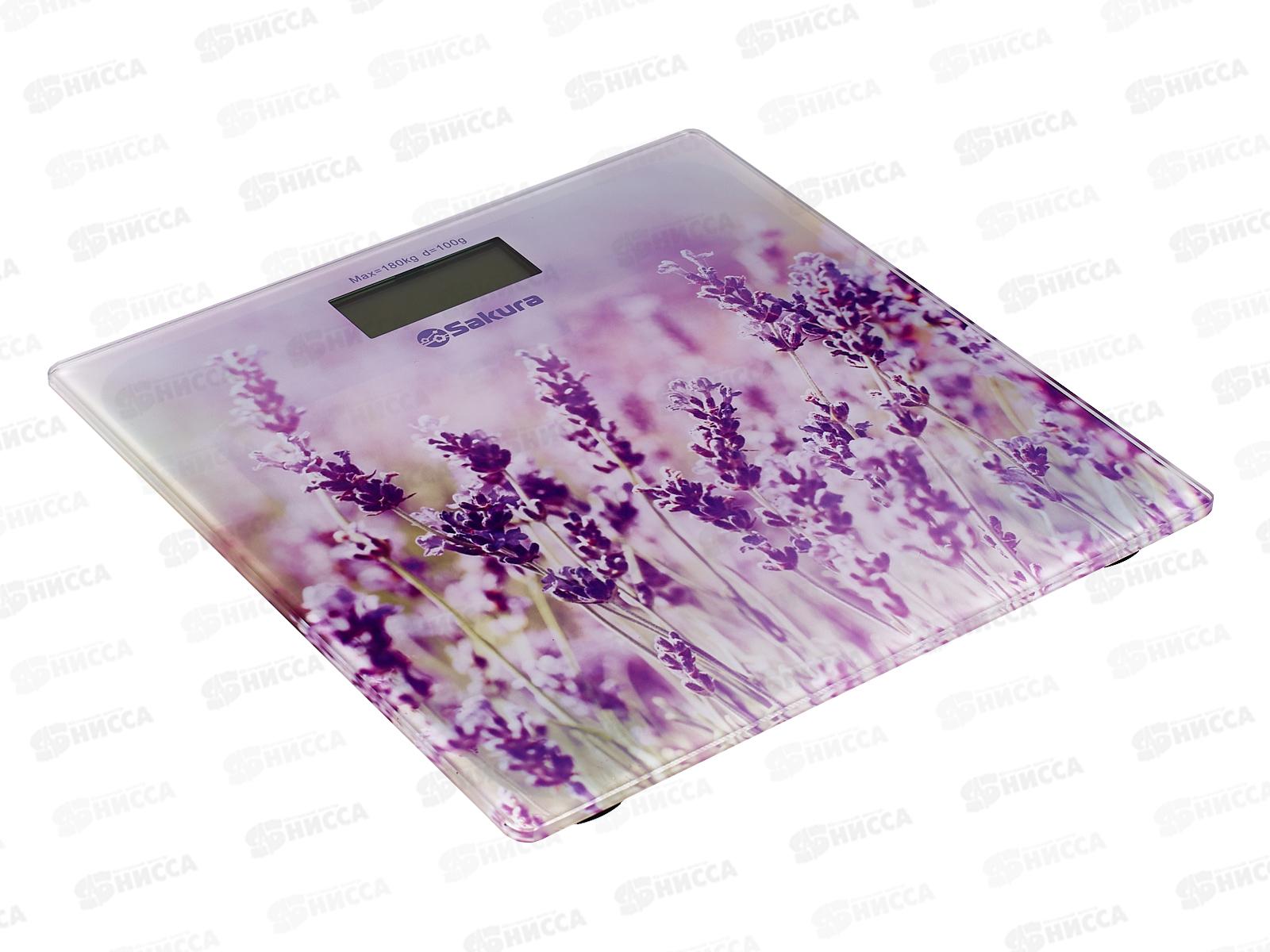 Весы напольные SA-5072LF 180кг Лаванда