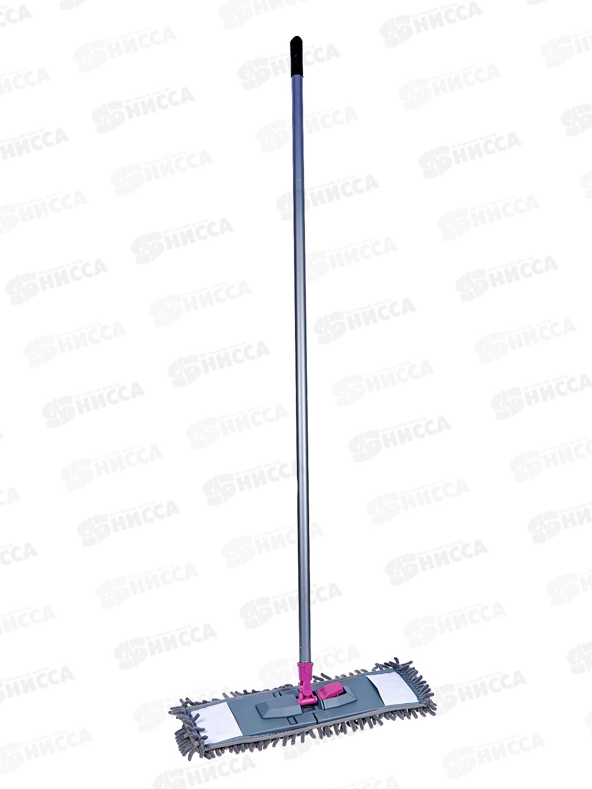 Швабра универсальная с черенком 120см ЭКСТРА серый, PT9012 *12