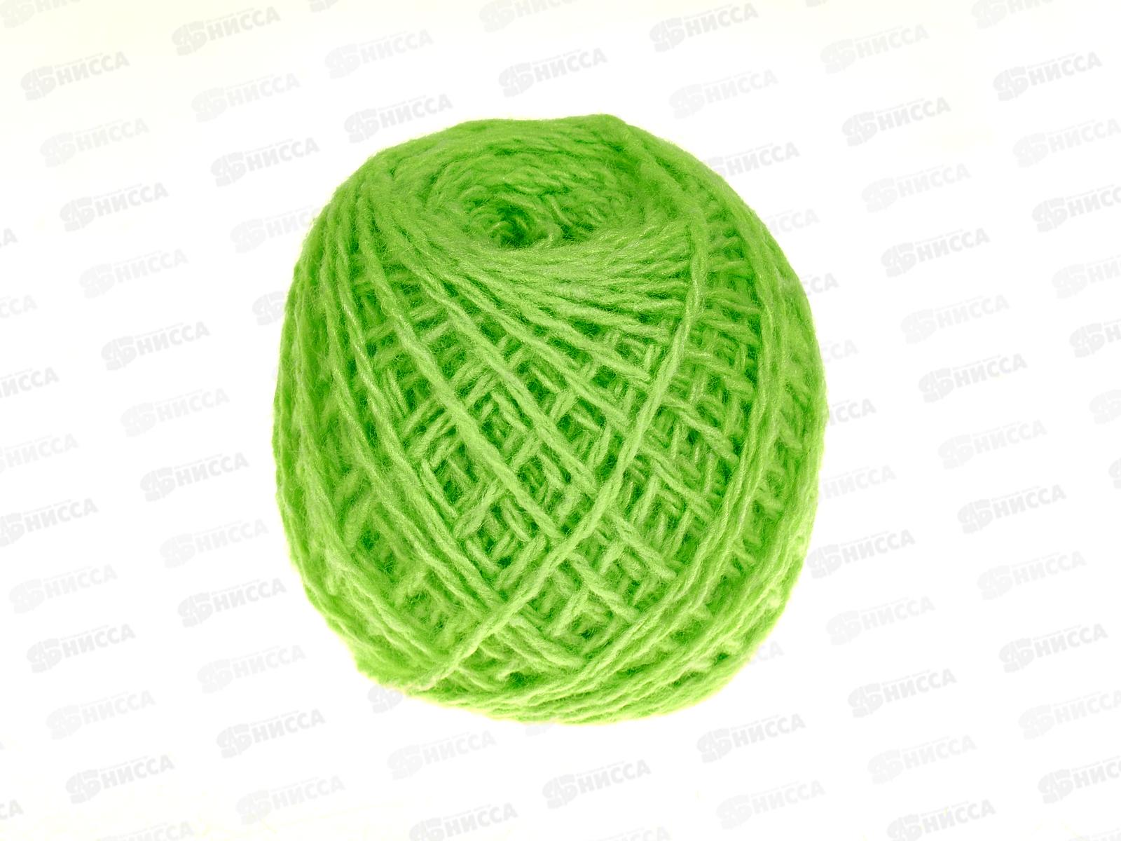 Пряжа 100% акрил 50гр130м (ярко зеленый) 45 *10