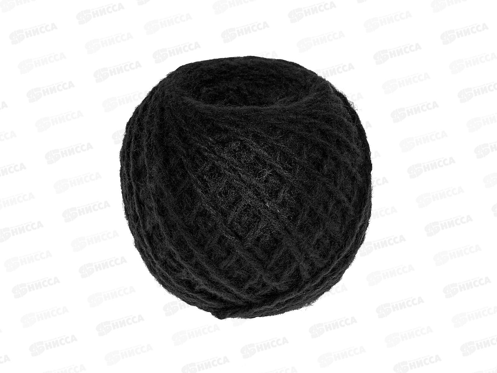 Пряжа 100% акрил 50гр130м (черный) 33 *10