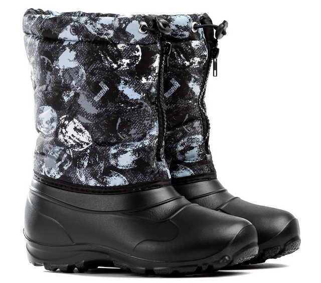 Сапоги детские Д605 черный/желтые р.32-33