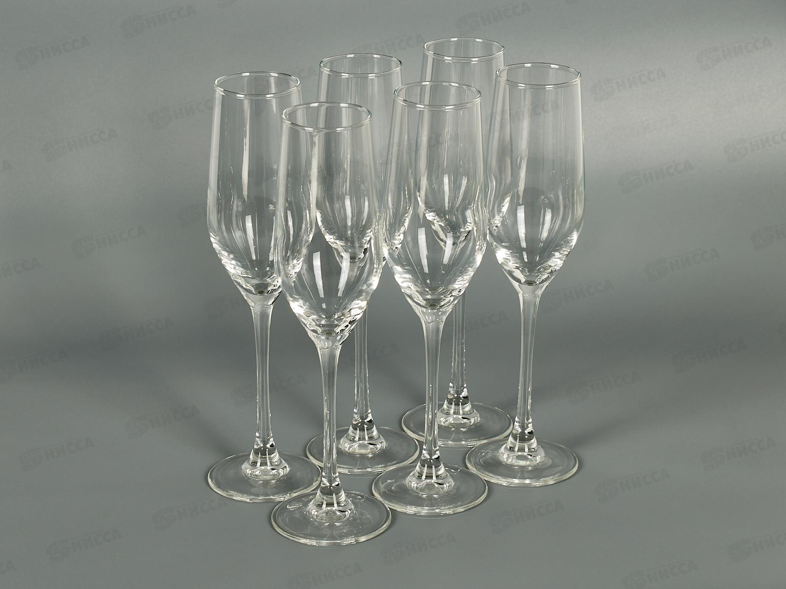 Набор фужеров(бокалов) для шампанского 6шт 160мл Силест L5829