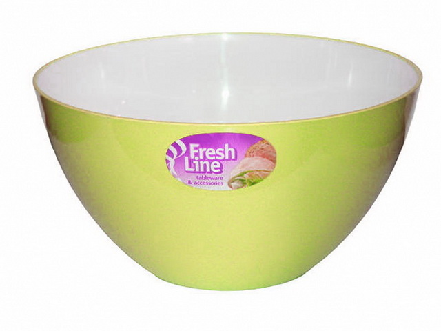 Миска 1,5л &quotFresh Line&quot бело-желтая М701БЖ *40