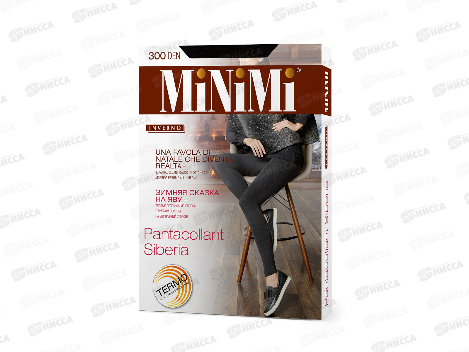 Minimi легинсы Siberia pantacollant (nero, XL)