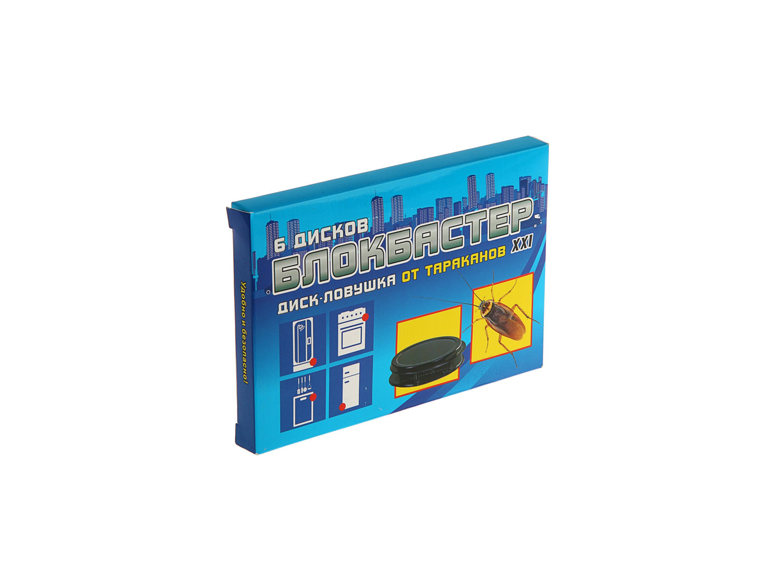 Блокбастер диск-ловушка от тараканов(6шт) * 24