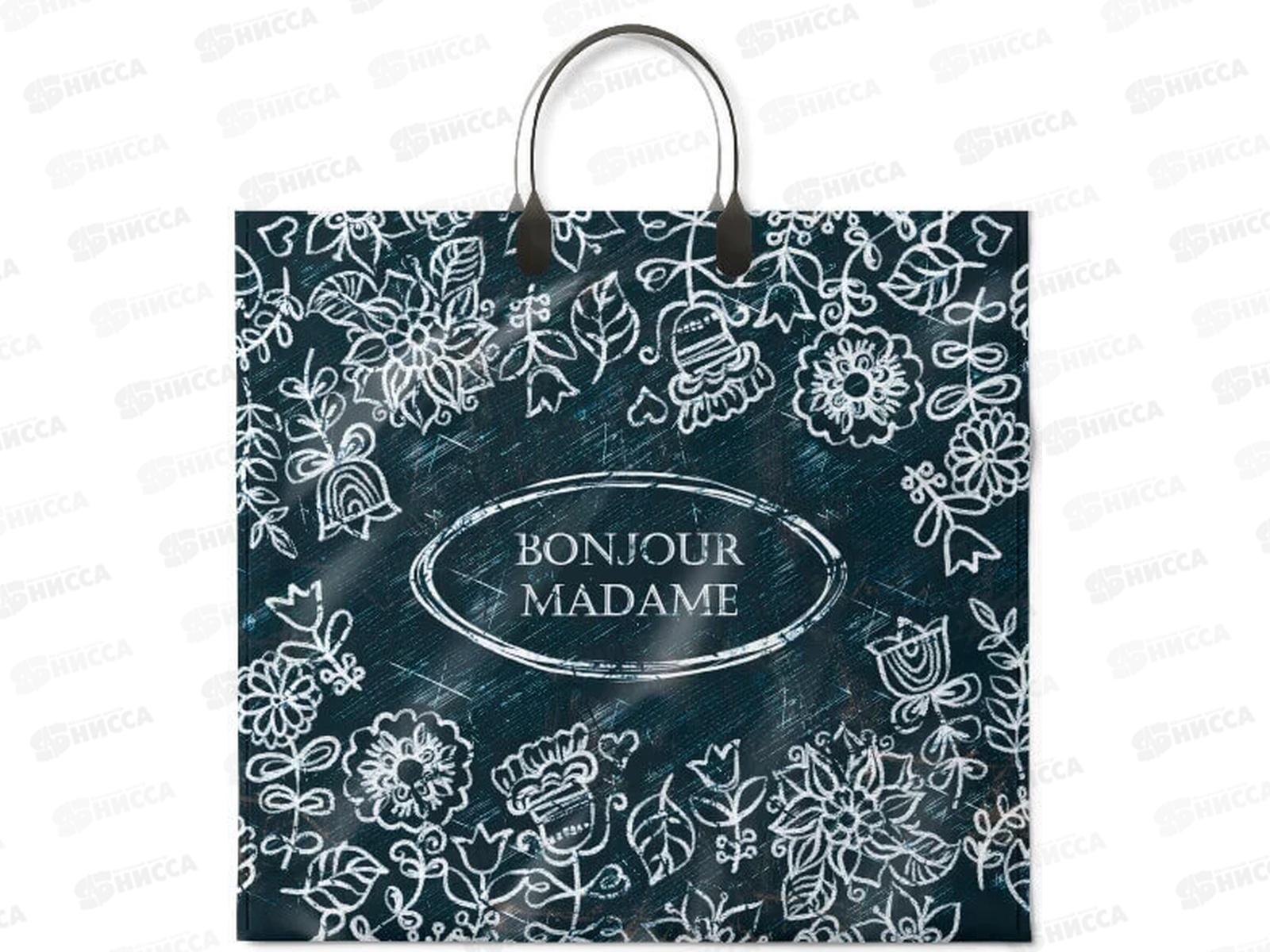 Пакет с пластиковой ручкой 37*34 Мадам 80мкр *10/100