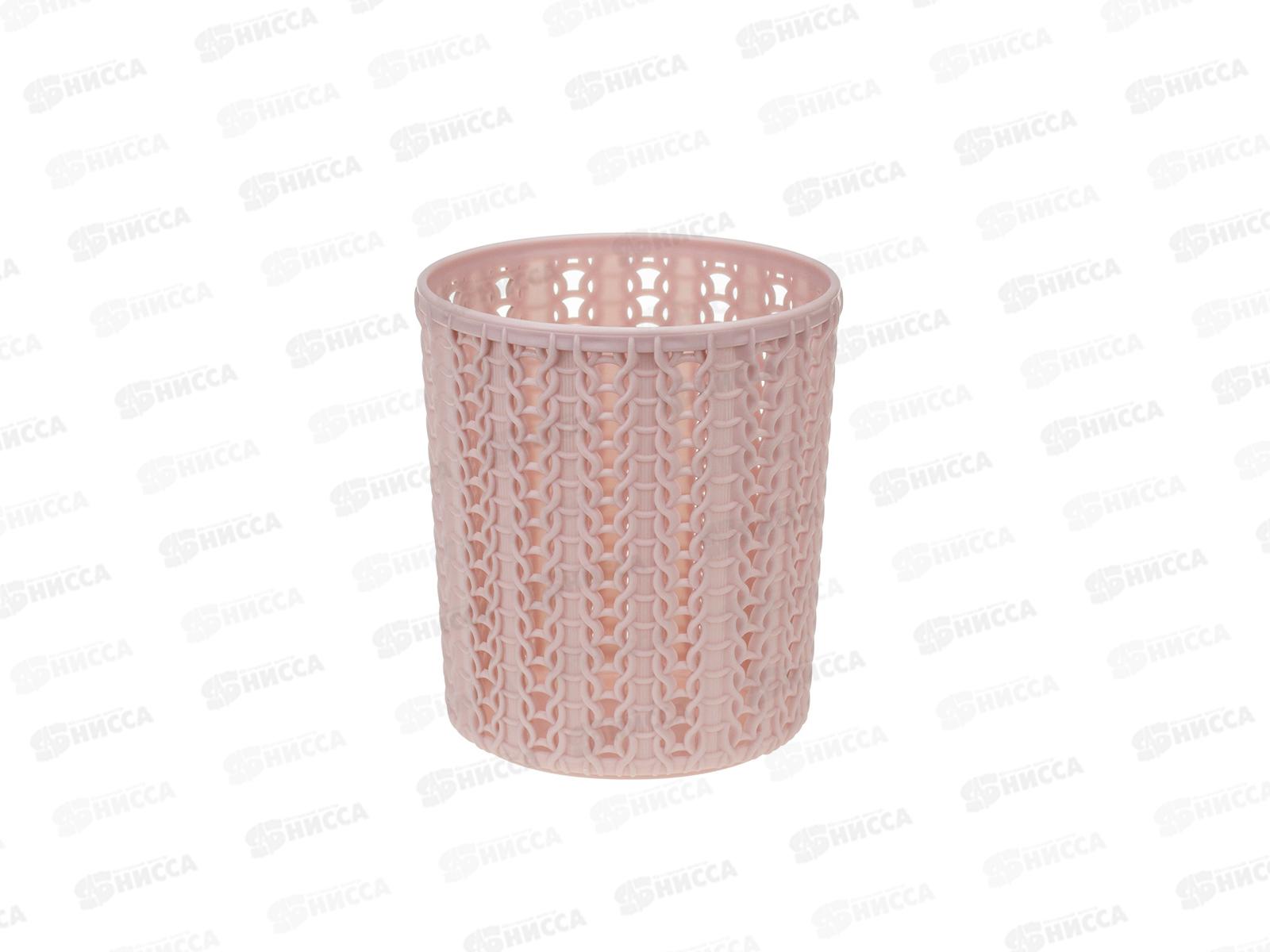 Подставка ВЯЗАНИЕ круглая Чайная роза М2384 *20