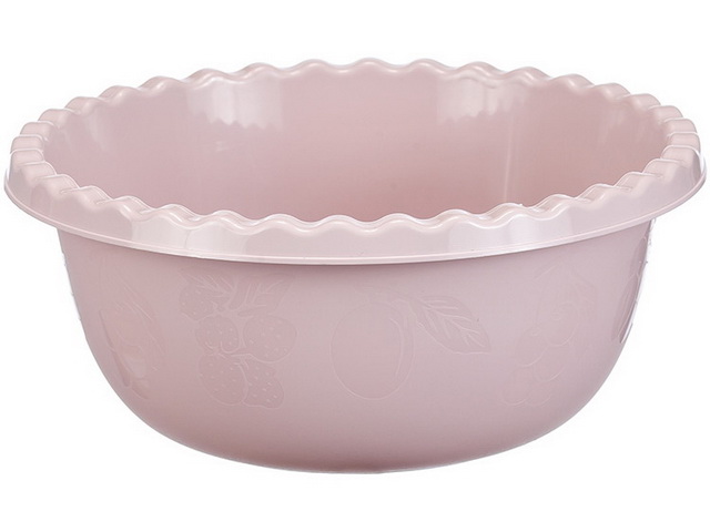 Миска 5,0л без крышки  круглая Чайная роза М1313 *20