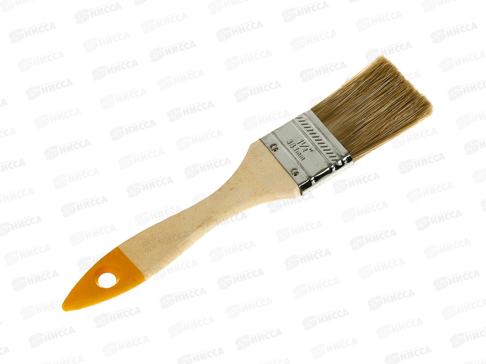 Кисть плоская Хобби 38 мм, смешанная щетина, 0102015