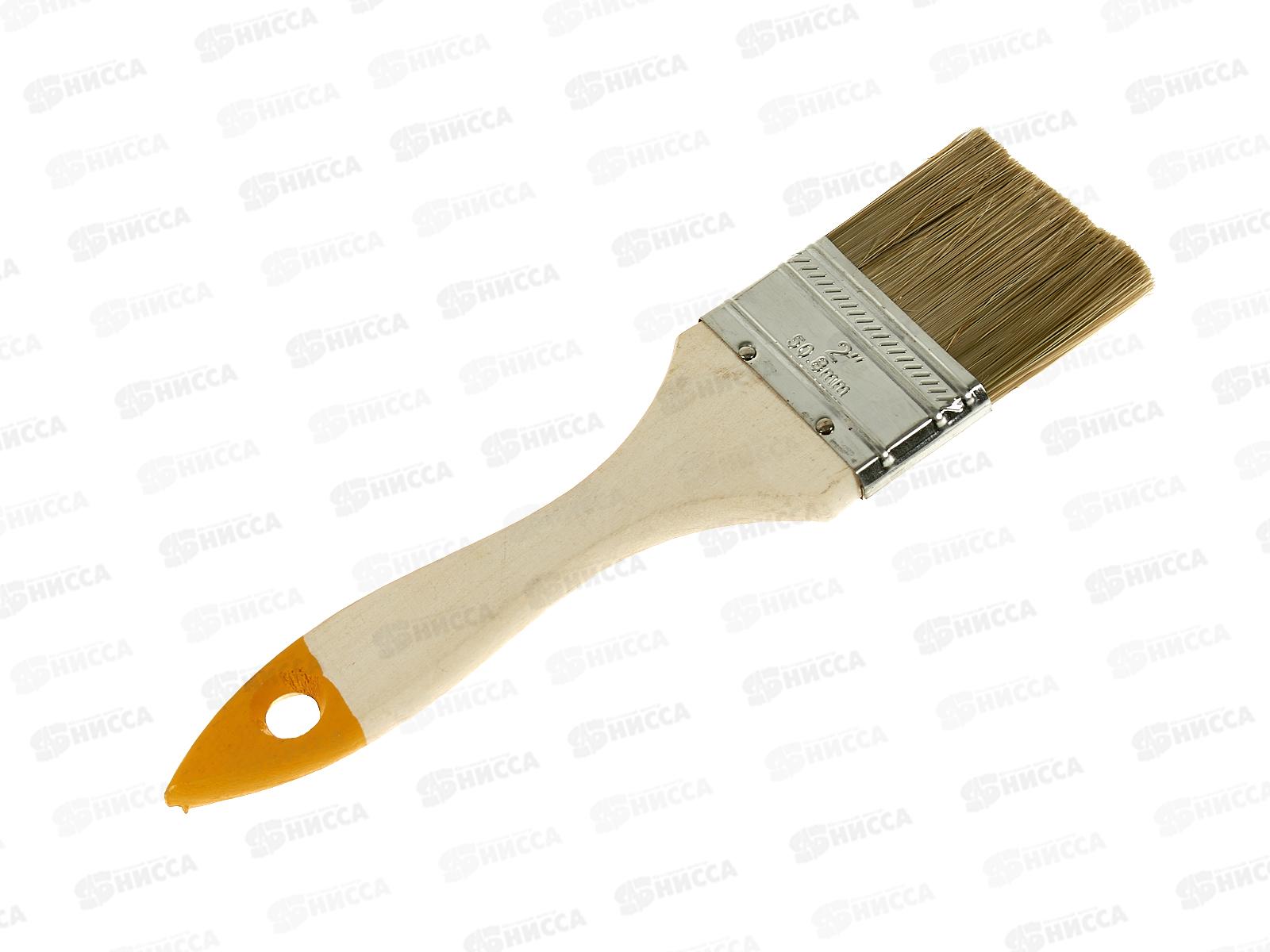 Кисть плоская Хобби 50 мм, смешанная щетина, 0102020