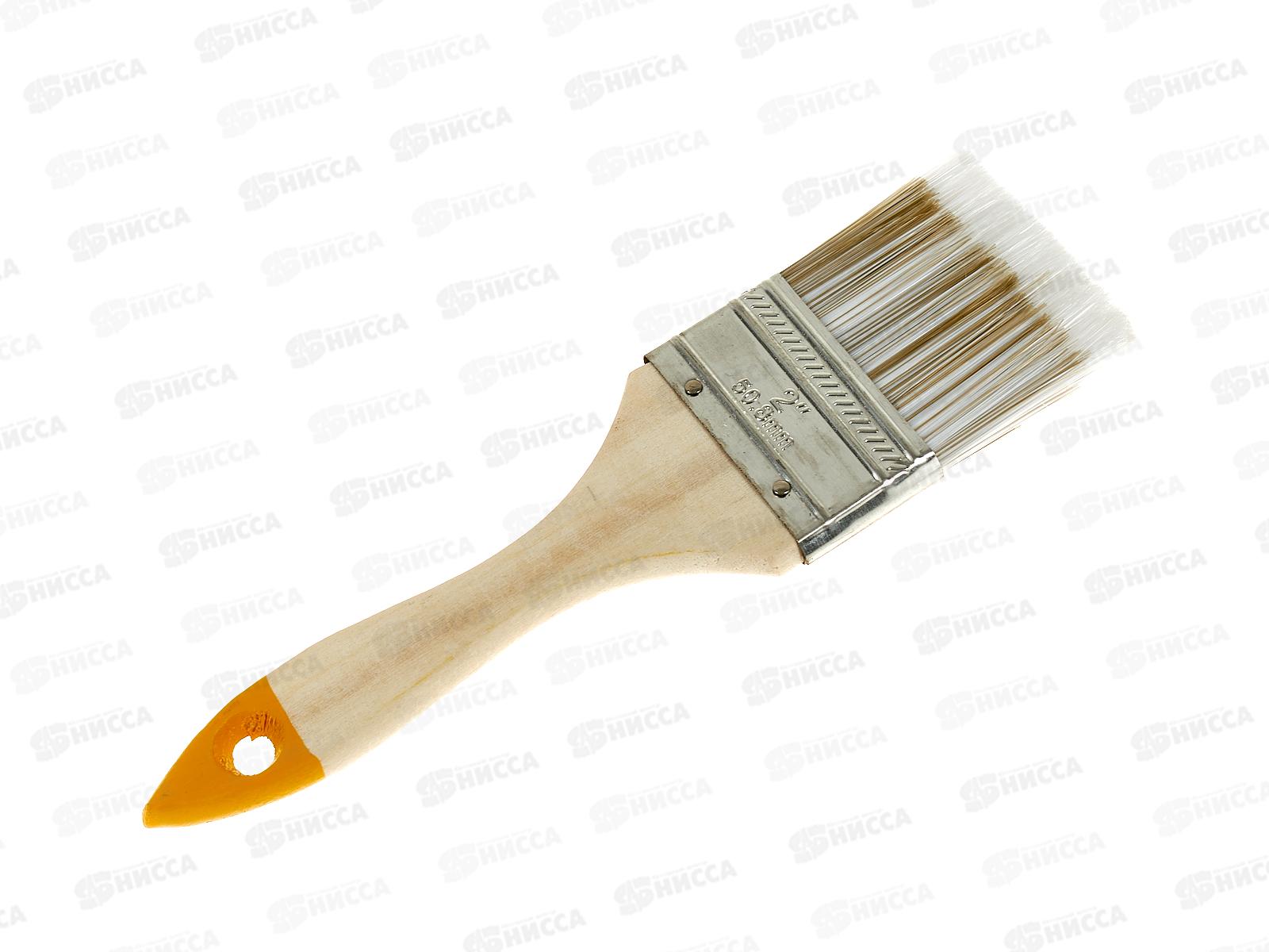 Кисть плоская Хобби 50 мм, искусственная щетина, 0102220