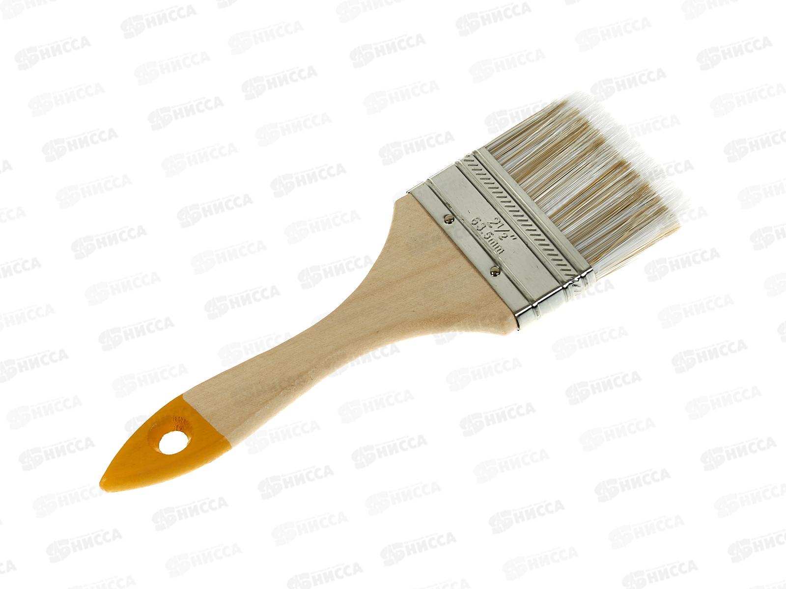 Кисть плоская Хобби 63 мм, искусственная щетина, 0102225