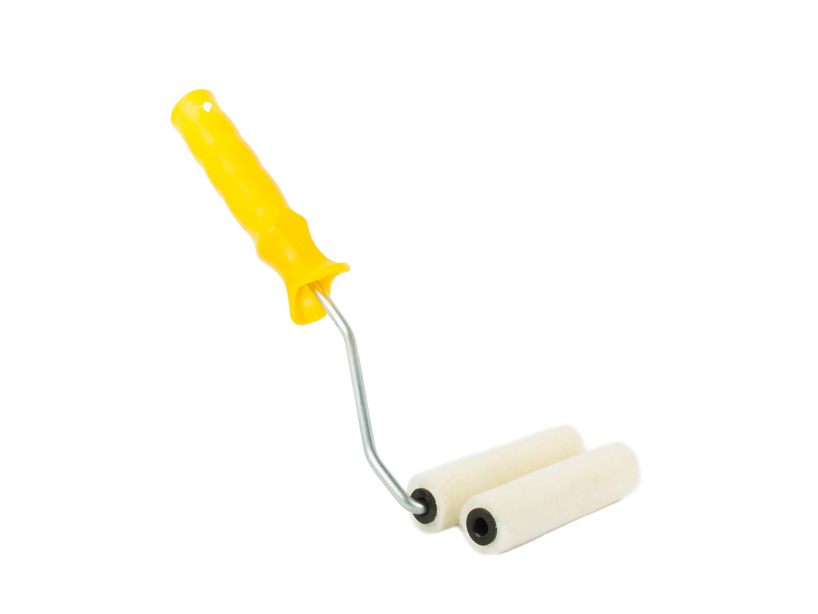 Мини-валик с ручкой + ролик, велюр 4/110/15 мм, 0416004