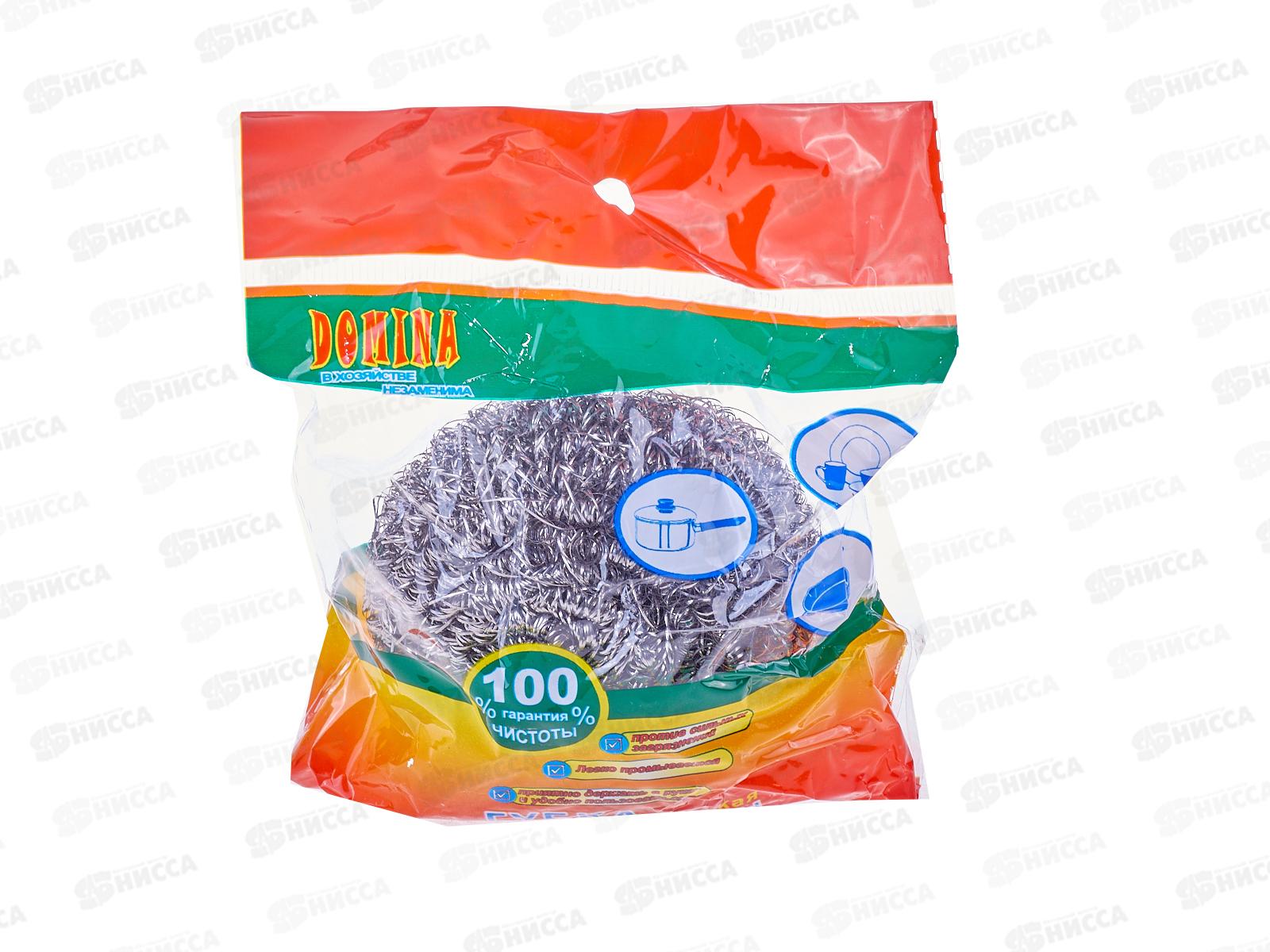 Губка для посуды металлическая DOMINA (27 г)    Р