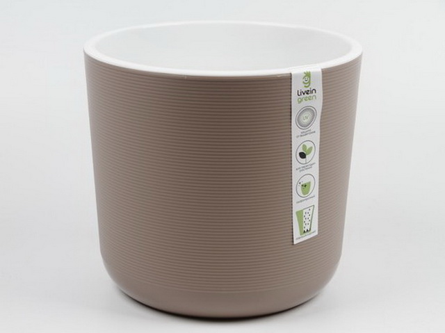 Горшок для цветов ЛИОН 4,2л Фраппе-белый  *8