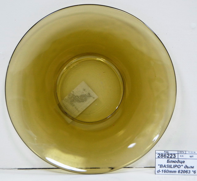 Блюдце &quotBASILICO" дымка d-160mm 62063 *6