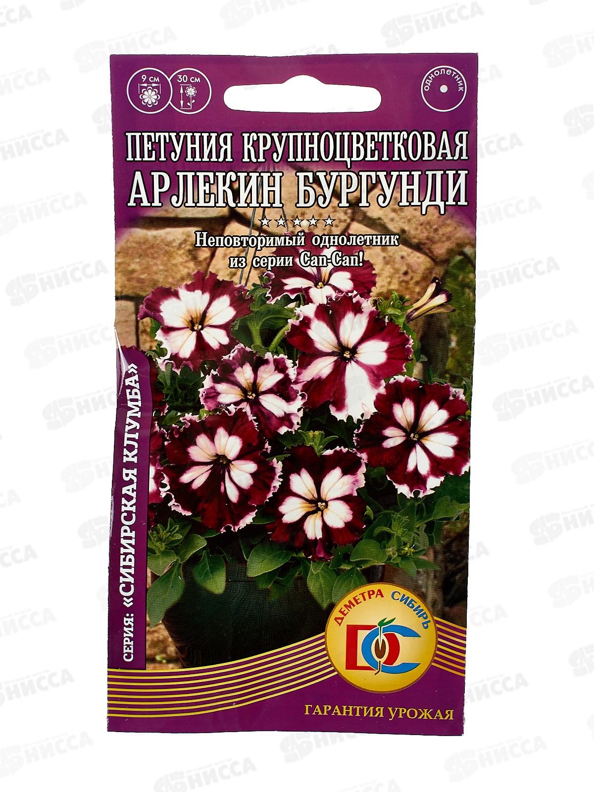 Петуния Арлекин Бургунди F1 (10 штук) *10 ДемСиб +