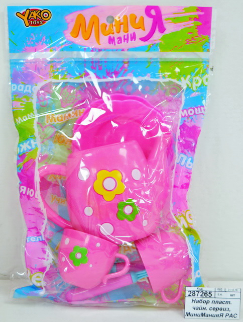 Набор пластиковый чайный сервиз, МиниМанияЯ РАС 23х15см, М6010, Д85543