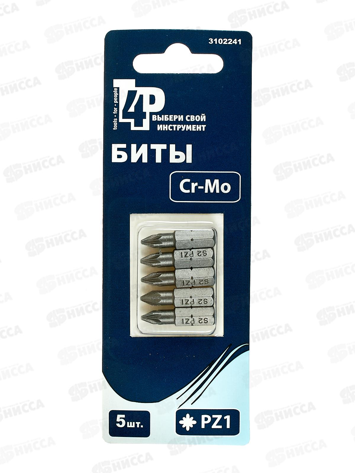 Биты 1х25мм PZ(5шт)сталь S2 магнит, 3102241