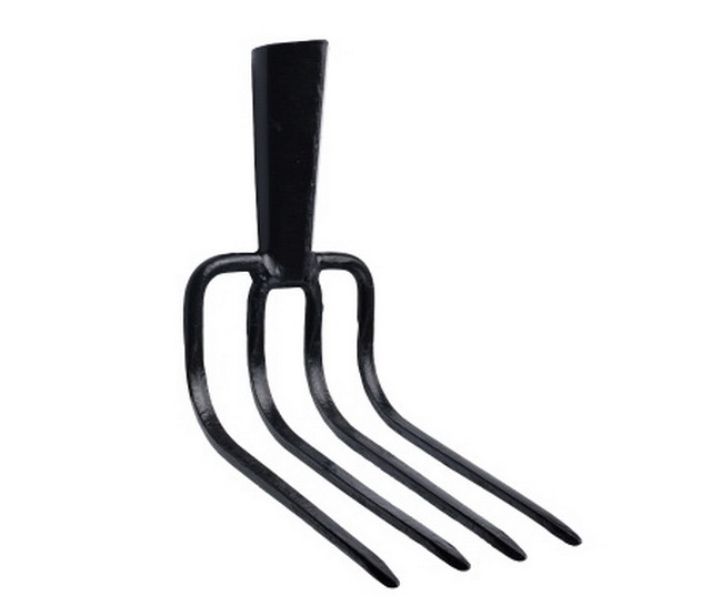 Вилы подборочные четырехрогие узкие, без черенка, Арти 5
