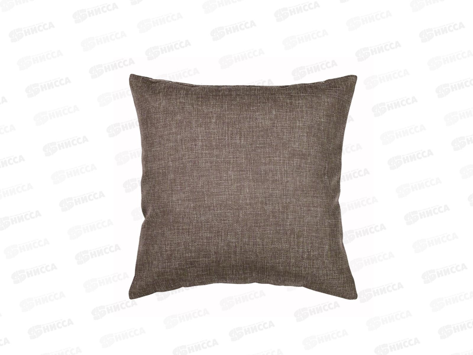 Подушка 40*40 HS ПЭСТ/рогожка шоколад 74