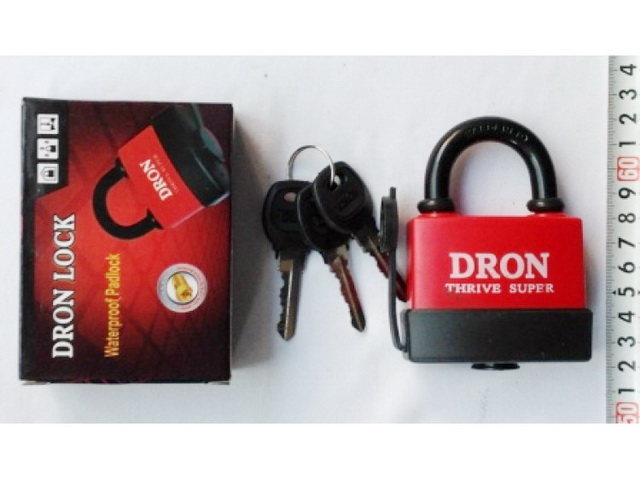 Замок навесной DRON 63мм №663 обрезина (048015)  Ж