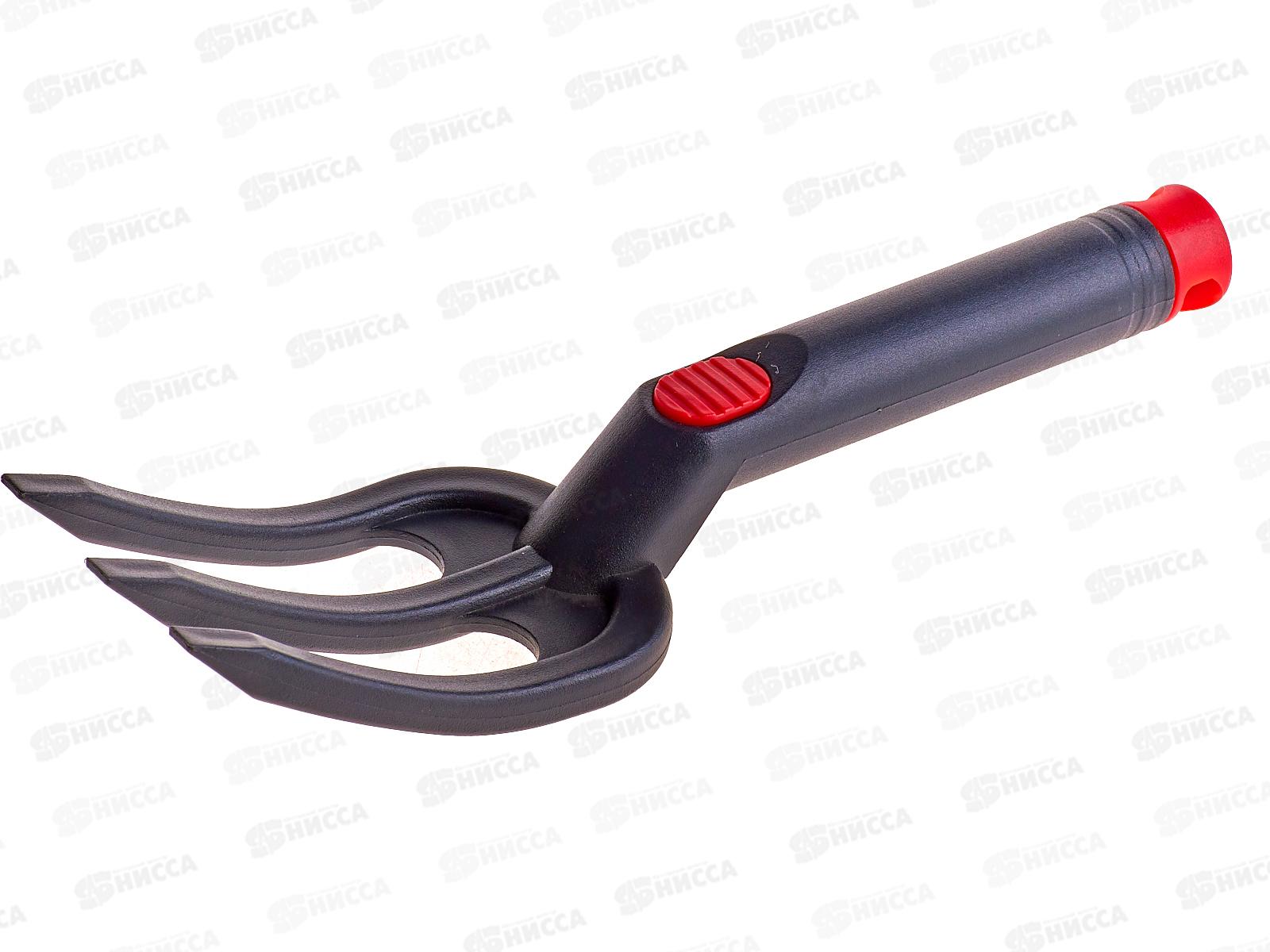 Рыхлитель садовый пластиковый 3-х зубый, 28 см, AL-2837-1 *100