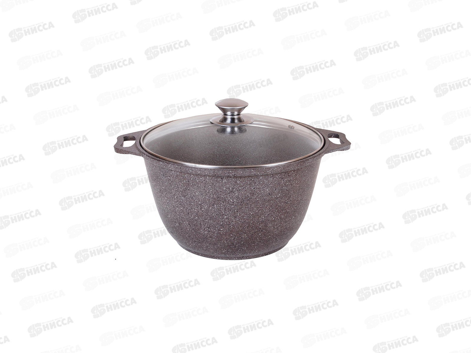 Кастрюля 3,0л со стеклянной крышкой АП коф/мрамор кмки32а M.I.*3