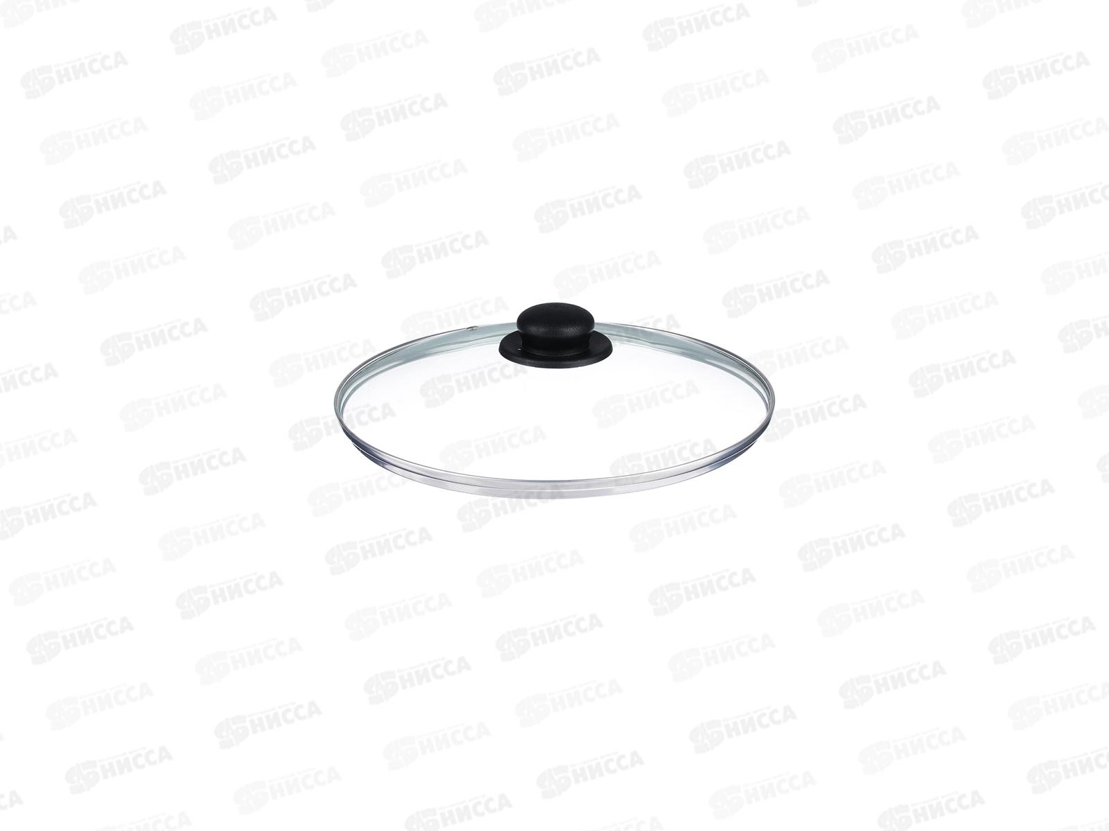 Крышка стеклянная 28см ободок металлический в сборе 848-064 г*10