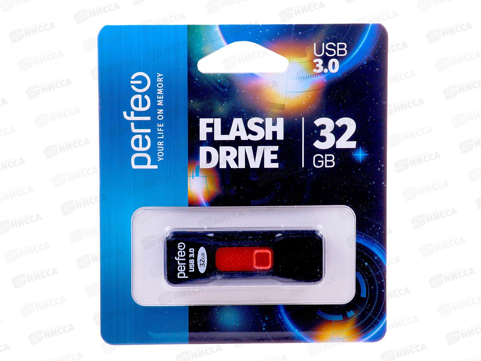 Флеш-карта USB 3.0 Perfeo  32GB S05 Black