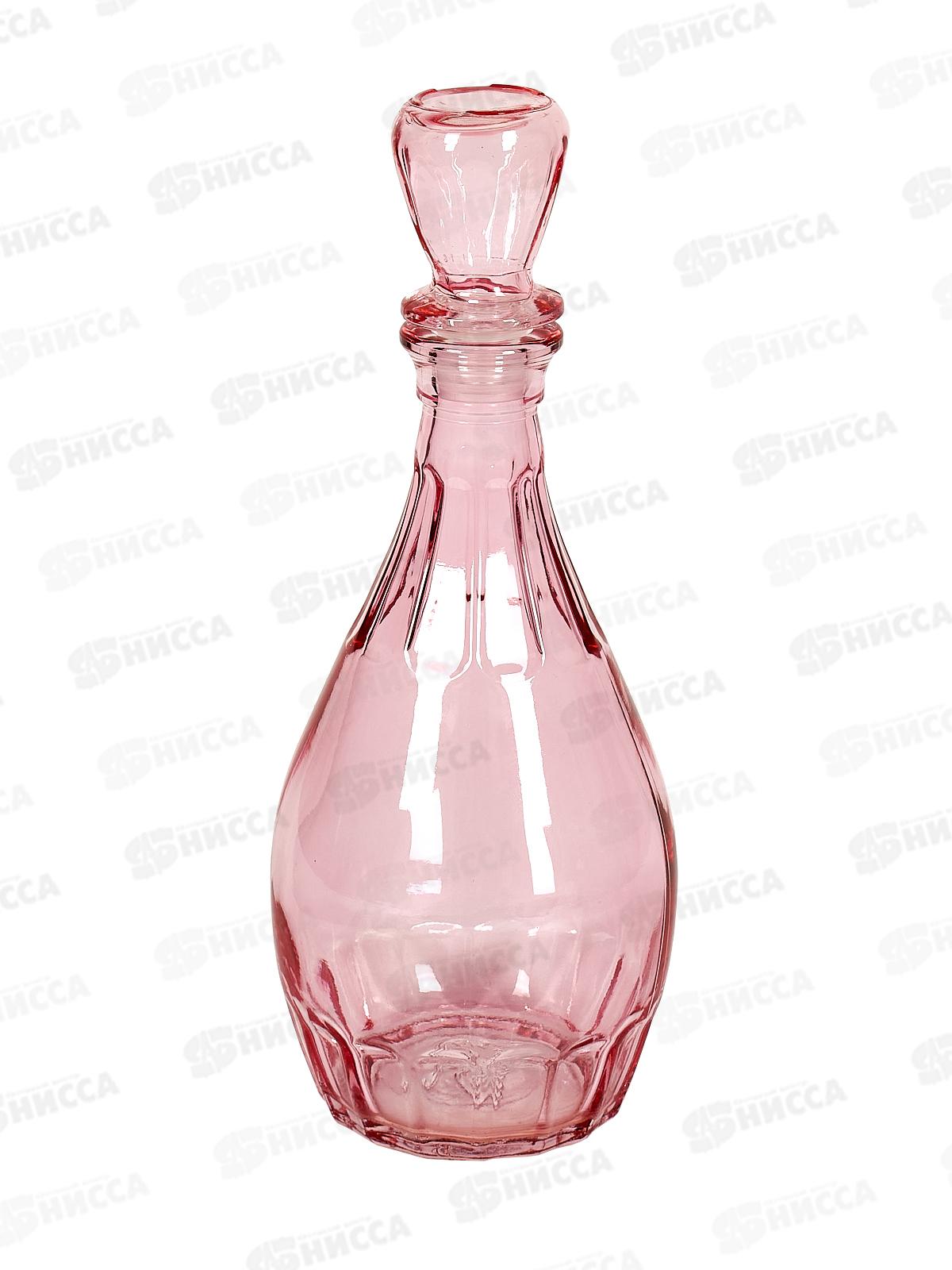 Графин 450мл 1161-Н Цветные лаки Розовый*12