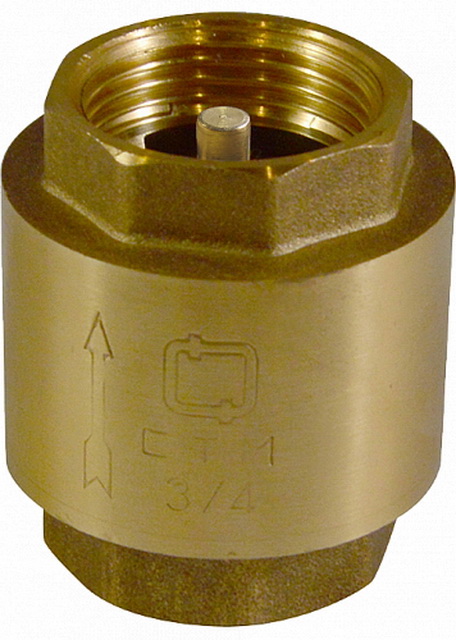 Обратный клапан  3/4" с латунным штоком СТМ *25
