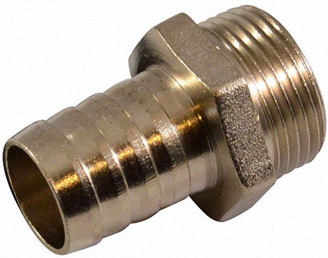 Штуцер под шланг с наружной резьбой  1/2"*10мм штуцер СТМ *10/250