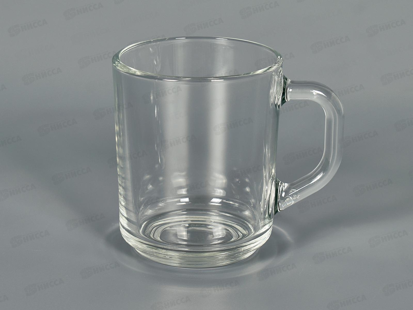 Кружка 250мл прозрачная H8437*6