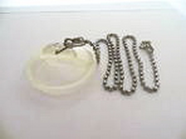 Пробка для ванн с латунной цепочкой прозрачная 5-0049С